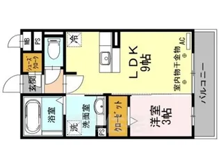 ヴィオーラ八番A【3階】の間取り