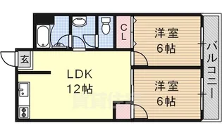 葛岡マンション【302号室】の間取り