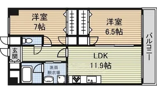 カスタリア志賀本通【13階】の間取り