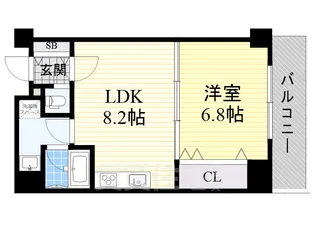 ミドヱストツダ【2階】の間取り