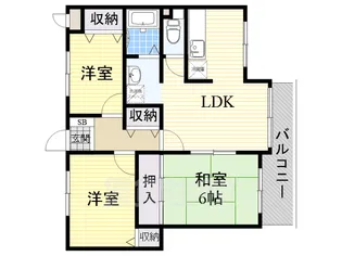 桃山台パレス・モミの木【3階】の間取り
