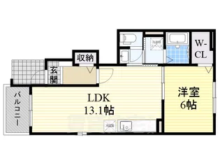 アルンドー・インディカ【1階】の間取り