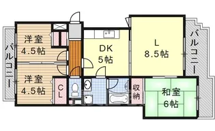 グレイスコート原【3階】の間取り