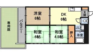 シャンボール淀川【1階】の間取り