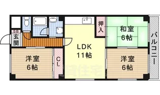 3LDKの間取り画像