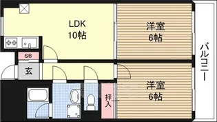 第3丸重グランドハイツ【3階】の間取り