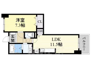 大阪府高石市西取石8丁目【マンション】の間取り
