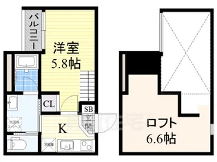 Le Olive【2階】の間取り