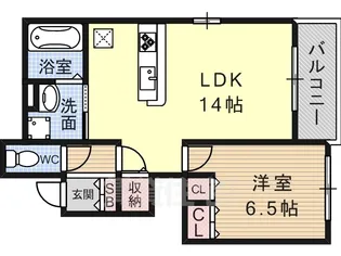 ノーブルC【1階】の間取り