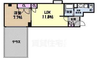 シャトー&ホテル名駅南1st【1階】の間取り