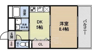 グリーンハイム三軒【1階】の間取り