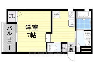 大阪府堺市西区浜寺石津町西4丁【アパート】の間取り