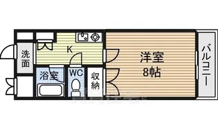 メタモルフゥオー中島【4階】の間取り