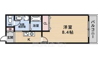 アムールKuragano【2階】の間取り