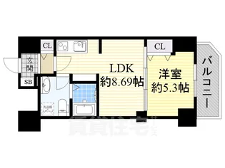 セレニテ新大阪弐番館【7階】の間取り
