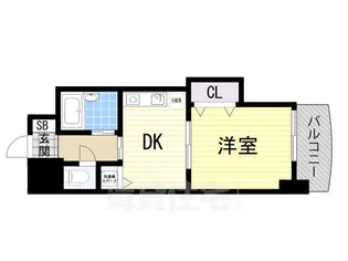 ノルデンハイム東三国【6階】の間取り