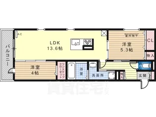 大阪府堺市美原区北余部西3丁目【アパート】の間取り