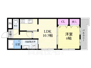 リージェント三条【1階】の間取り