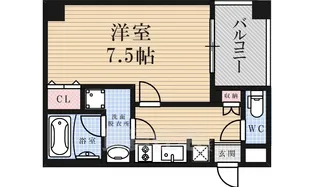 APEX名古屋栄Premier Life【8階】の間取り