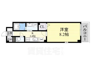 大阪府堺市堺区西湊町6丁【マンション】の間取り