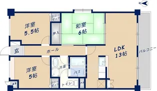 グランドハイツ【2階】の間取り