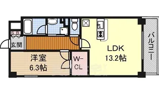 ムーランマグノリア【6階】の間取り