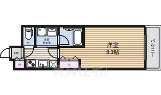 パルティール黒川【4階】の間取り