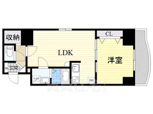 ノルデンタワー新大阪アネックスA棟【25階】の間取り