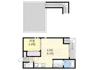 GRANDTIC内田橋【2階】の間取り