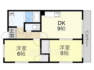 大阪府大阪市住吉区苅田8丁目【マンション】の間取り