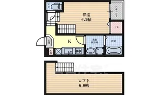 愛知県名古屋市中村区藤江町2丁目【アパート】の間取り