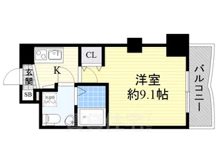 大阪府大阪市淀川区宮原1丁目【マンション】の間取り