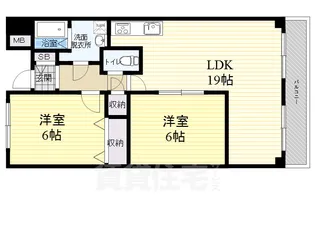 フォンテーヌブロー【2階】の間取り