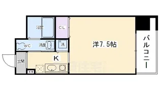 HF河原町二条レジデンス(エイチエフ)【3階】の間取り