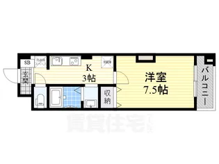大阪府大阪市住吉区山之内3丁目【マンション】の間取り