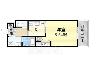 プレジオ新大阪【10階】の間取り