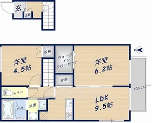 アムールコート【2階】の間取り
