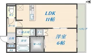 カーサデノルド【1階】の間取り