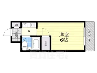 1Rの間取り画像