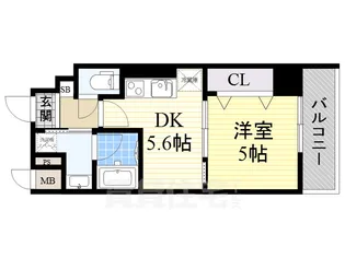大阪府堺市堺区戎之町東3丁【マンション】の間取り