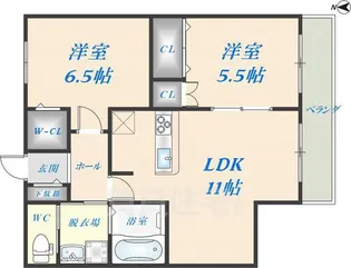 カーサデノルド【3階】の間取り