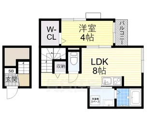 GARNET【3階】の間取り