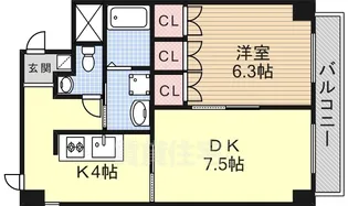 TACHIBANA BOX24【4階】の間取り