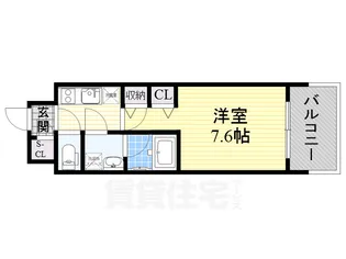 スプランディッド三国1【7階】の間取り