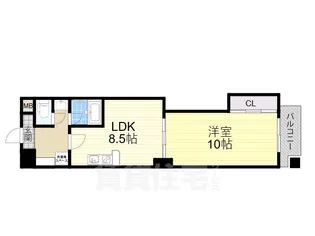 CITY SPIRE上町台【3階】の間取り
