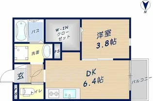 プレミール御幸【2階】の間取り