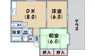 チェルシー【1階】の間取り