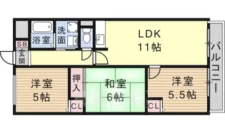 ハイアローマンション【2階】の間取り