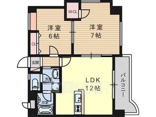 アルシェ高槻【2階】の間取り