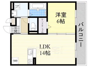 大阪府堺市南区美木多上【アパート】の間取り